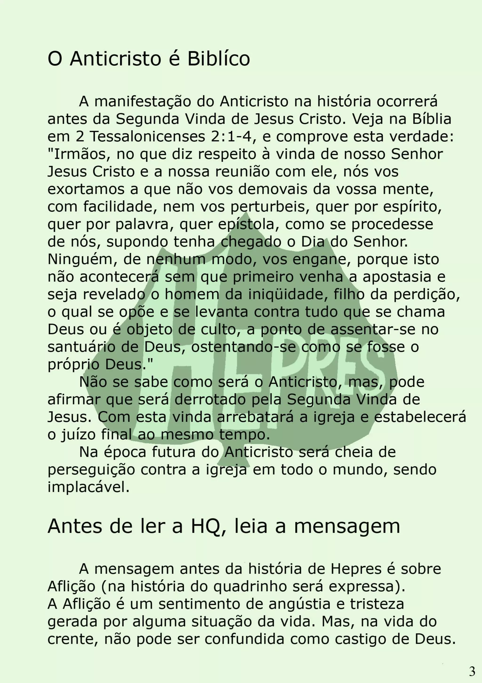 Hepres nº 2 - Confrontando a Aflição