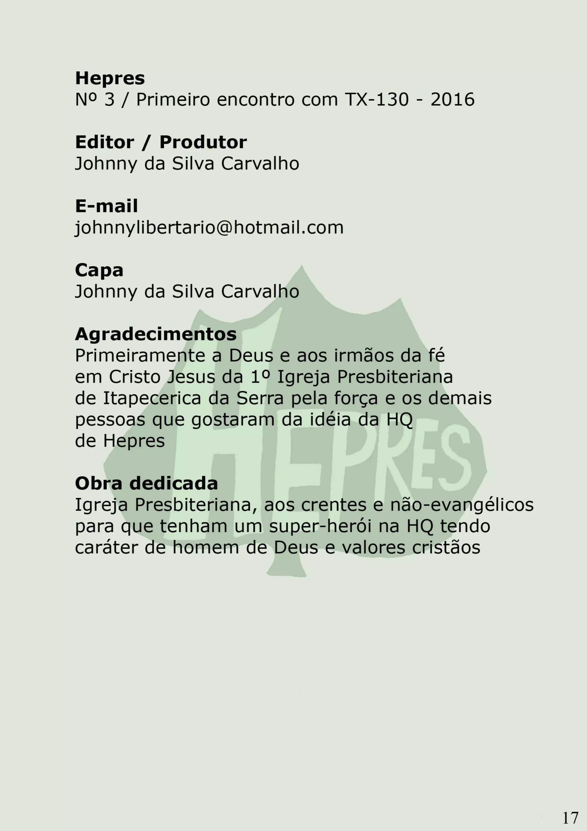 Hepres nº 3 - Primeiro encontro com TX-130