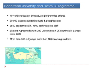   <ul><li>• 107 undergraduate, 80 graduate programmes offered </li></ul><ul><li>• 30.000 students (undergraduate & postgra...
