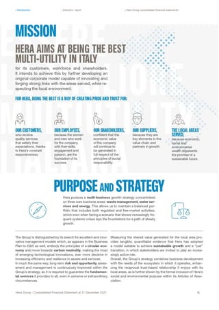 | Introduction | Directors’ report | Hera Group consolidated financial statements
Hera Group - Consolidated Financial Statement at 31 December 2021 9|
 