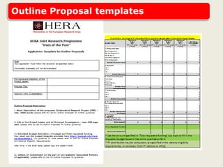 Outline Proposal templates
 