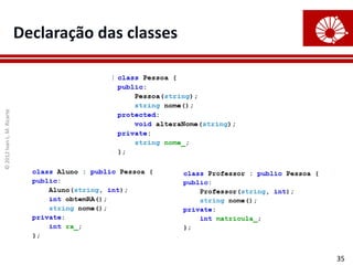 © 2012 Ivan L. M. Ricarte



                                 Declaração das classes




35
 
