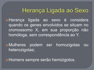 Herança ligada ao sexo | PPTX