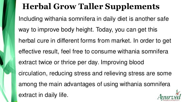 Herbal Grow Taller Supplements For Faster Growth