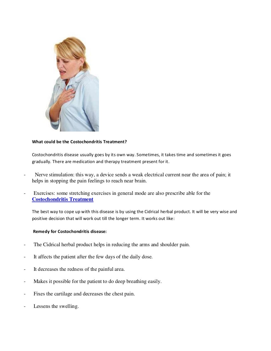 Costochondritis Treatment, Symptoms, Causes, Remedy