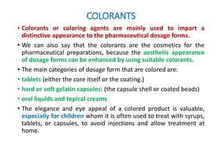 HERBAL EXCIPIENTS & Colorants.pptx