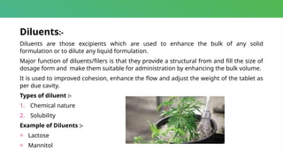 Herbal Excipients (Herbal Drug Technology) | PPTX