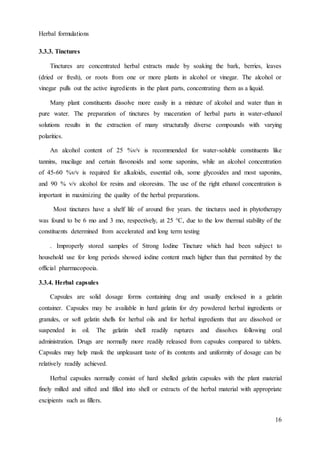Herbal formulation chapter | PDF