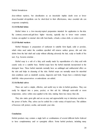Herbal formulation chapter | PDF