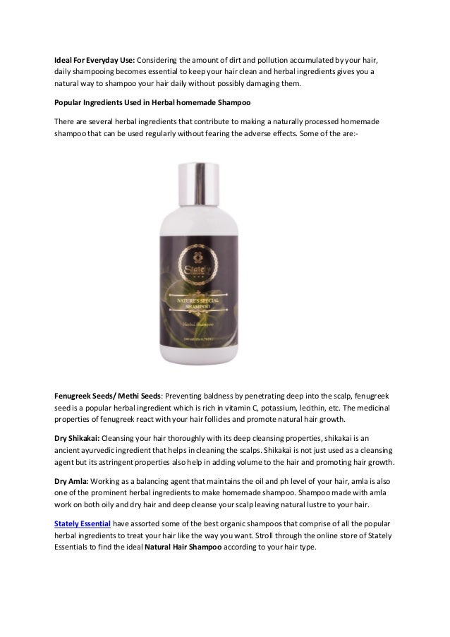 Herbal Hair Shampoo The Right Way To Treat Your Hair