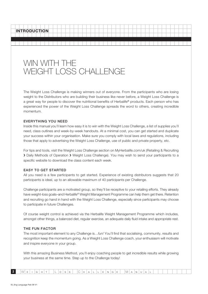 Herbalife Weight Loss Challenge 2012