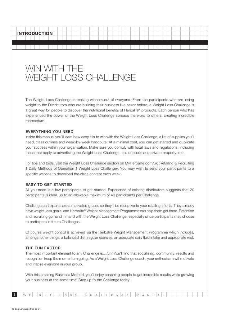 weight loss challenge group
