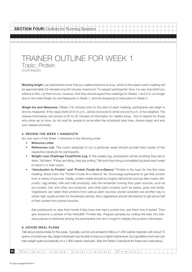 weight loss challenge template
