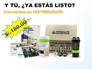 Conviértete en DISTRIBUIDOR
Y TÚ, ¿YA ESTÁS LISTO?
29
 
