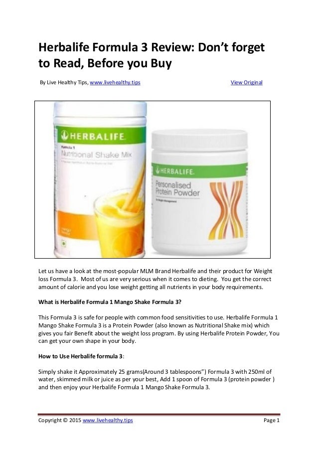 Herbalife Formula 3 Review Herbalife Protein Powder Herbalife Formula 3 Review Herbalife Protein Powder