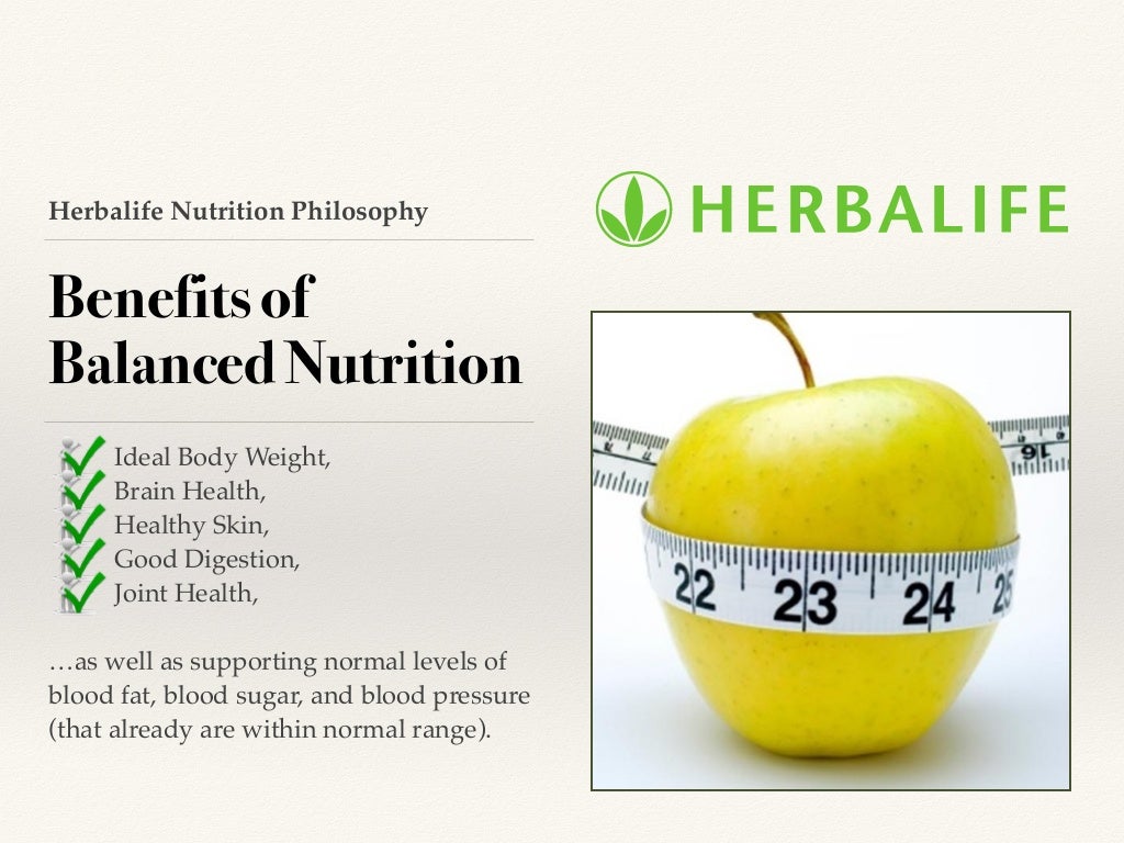 Herbalife Global Nutrition Philosophy