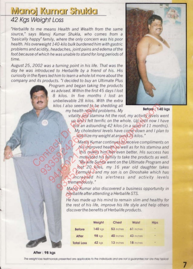 herbal life weight loss stories