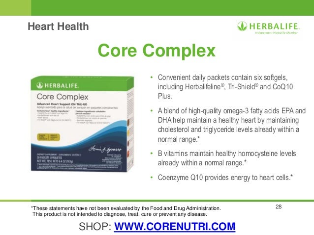 Herbalife Product Presentation - www.corenutri.com