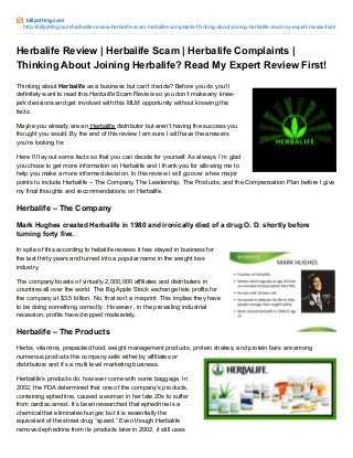 Herbalife Review | Herbalife Scam | Herbalife Complaints | Thinking About Joining Herbalife? Read My Expert Review First!