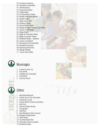 Herbalife Shake Recipe Book Pdf