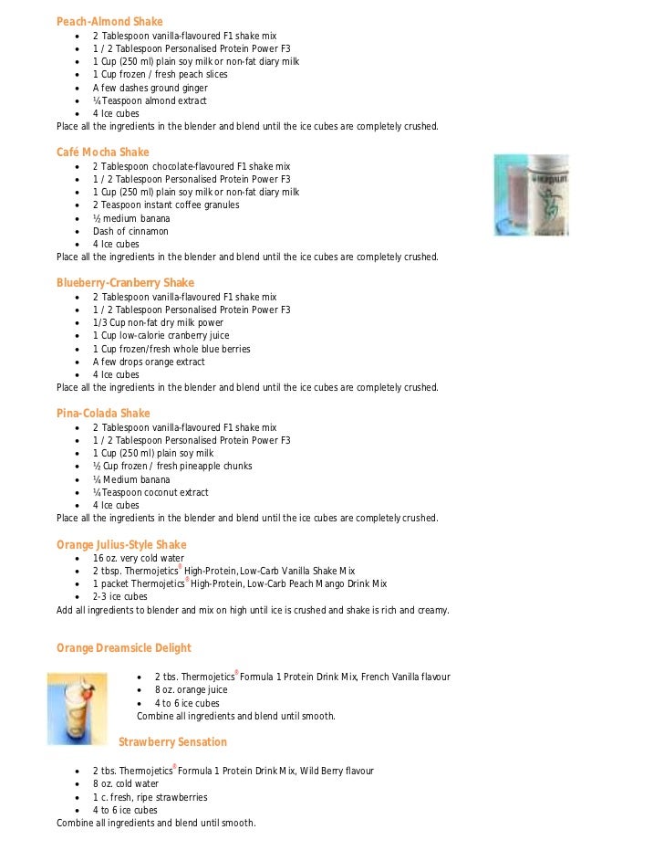 herbalife shake recipes