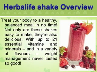 Lose weight and feel great with Herbalife shake recipes