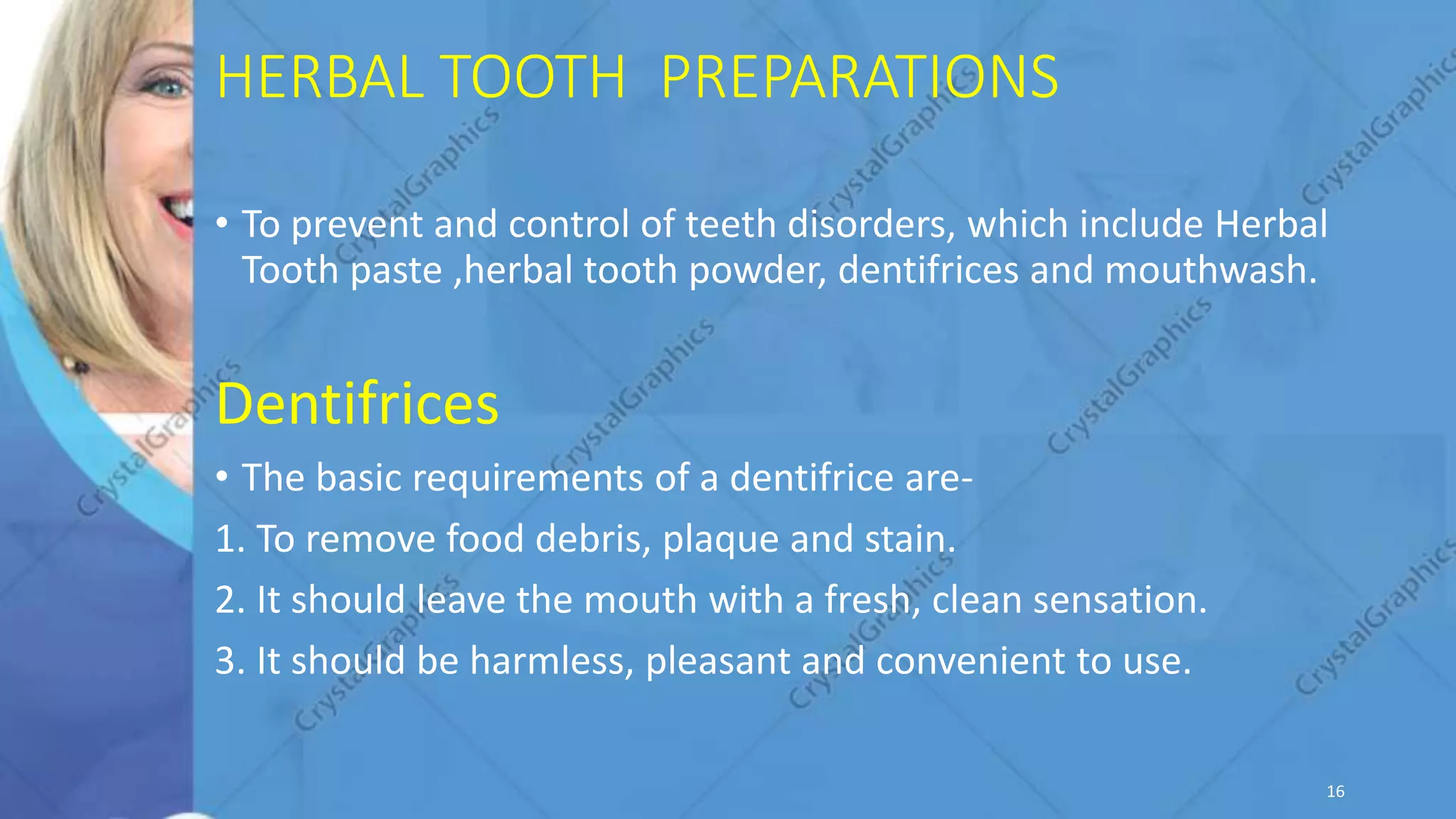 Herbal ingredients in oral care | PPTX