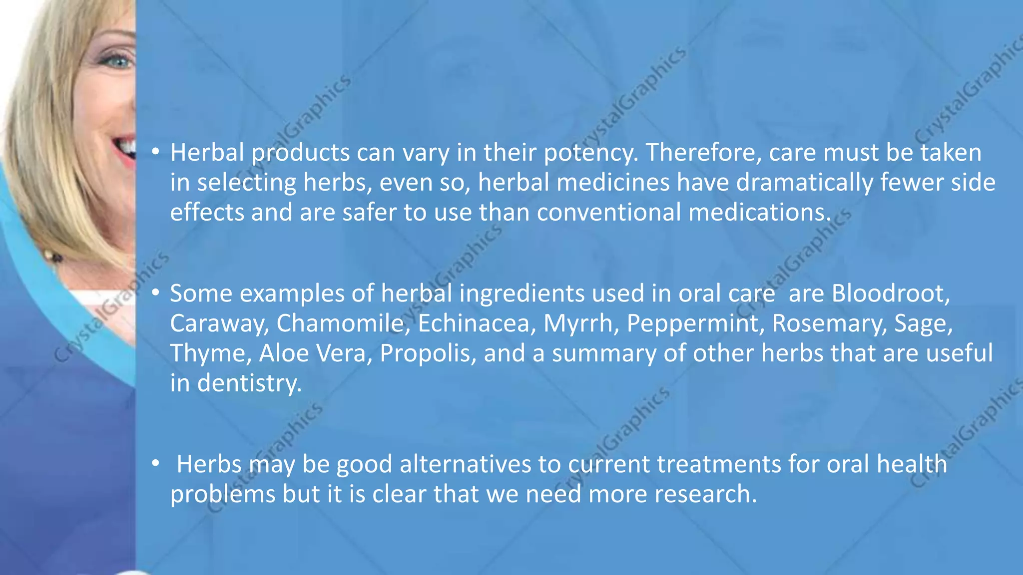 Herbal ingredients in oral care | PPTX