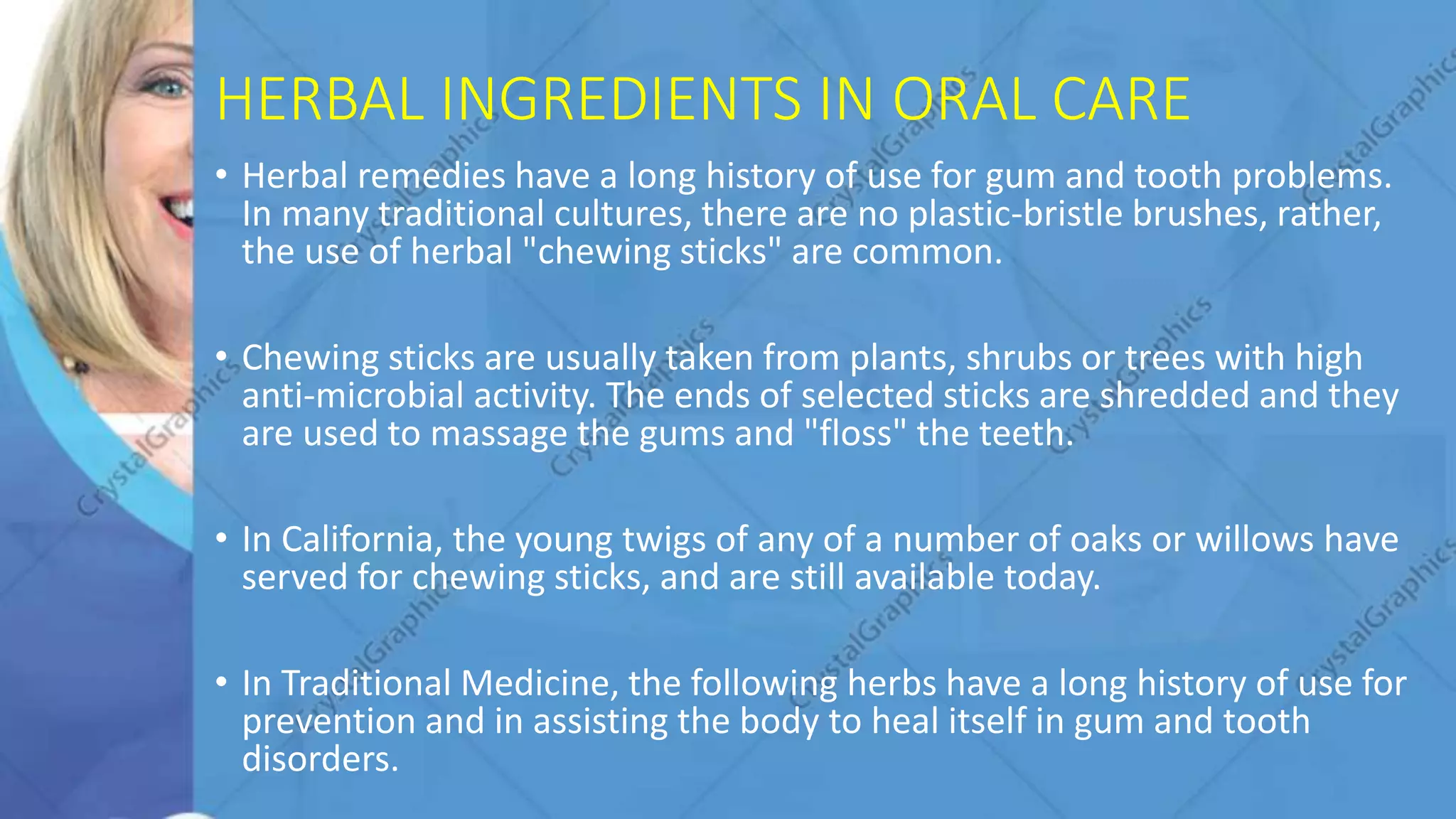 Herbal ingredients in oral care | PPTX