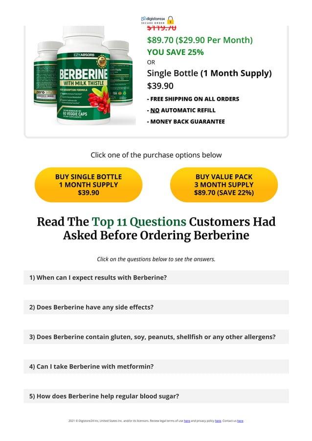 Picture of INSULIN HERB BERBERINE FOR DIABETES | PDF