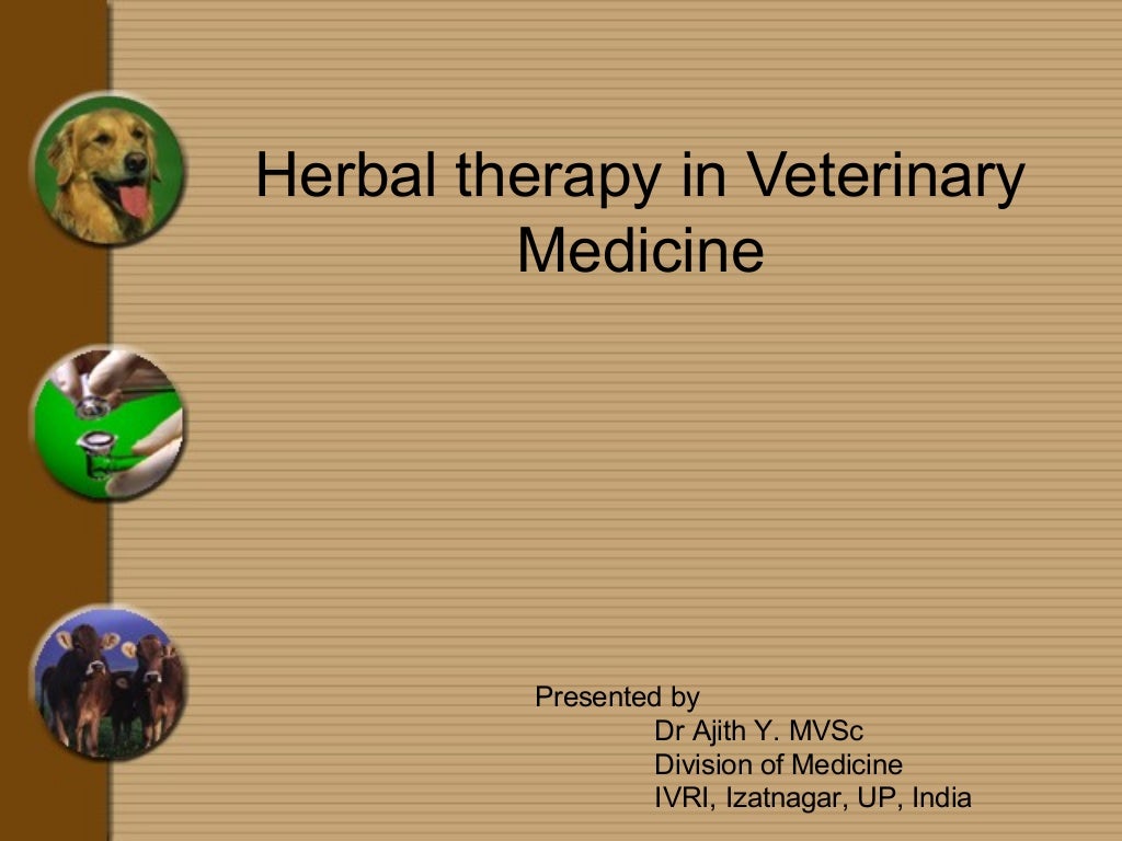 Herbal therapy in veterinary Medicine