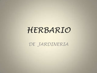 HERBARIODE  JARDINERIA
