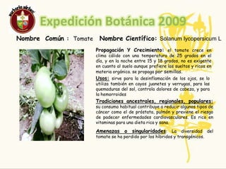 Expedición Botánica 2009TOMATE