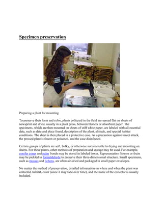 HERBARIUM AND ITS USE-DEEPAK YADAV alld. university.UP