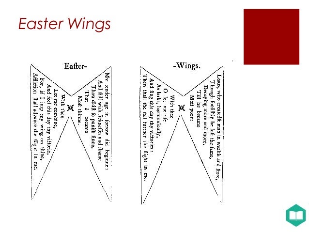 easter wings analysis the corruption of a text looking at geroge herbert s the easter wings analysis the corruption of a text looking at geroge herbert s the