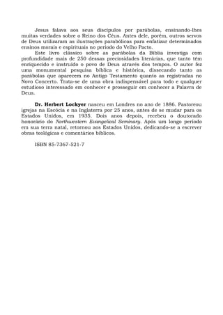 Todas as Parábolas da Bíblia - Herbert Lockyer