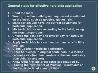 Herbicide Application Procedure Ppt