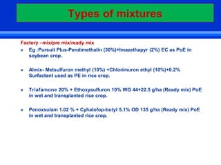 HERBICIDE ANTIDOTES & HERBICIDE MIXTURE.ppt