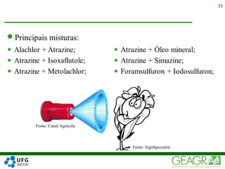 Principais misturas:
21
Fonte: SignSpecialist
Fonte: Canal Agrícola
 