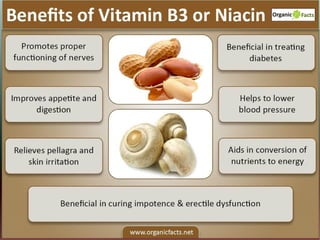 Niacin advantages:
 