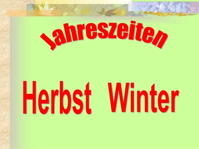 Herbst Winter