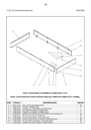 152 
11.85 - Cj. Sobrecaixa (Opcional) 7408-3069 
 