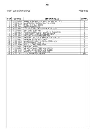 157 
11.89 - Cj. Freio Ar Contínuo 7408-3126 
 