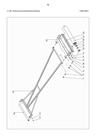 70 
11.20 - Estrutura Centralizadora Esteira 7408-3051 
 