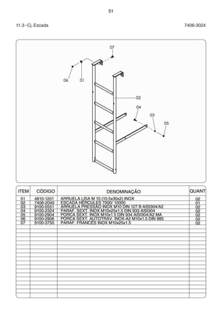 51 
11.3 - Cj. Escada 7406-3024 
 