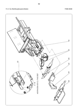 52 
11.4 - Cj. Distribuição para Adubo 7408-3048 
 
