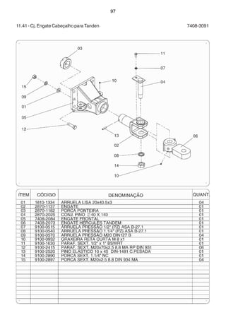 97 
11.41 - Cj. Engate Cabeçalho para Tanden 7408-3091 
 
