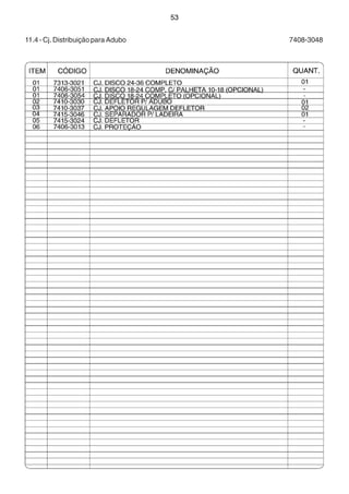 53 
11.4 - Cj. Distribuição para Adubo 7408-3048 
 