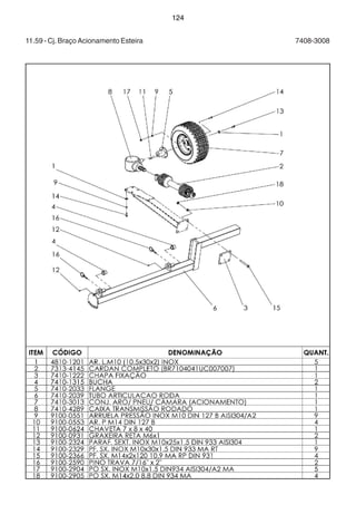 124 
11.59 - Cj. Braço Acionamento Esteira 7408-3008 
 