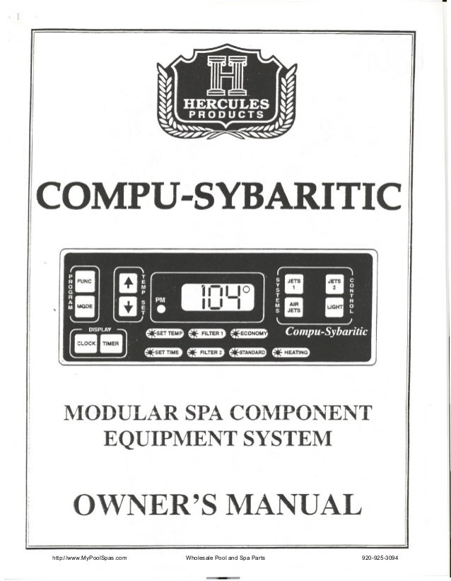 Hercules Hot Tub Manual Hercules Hot Tub Manual